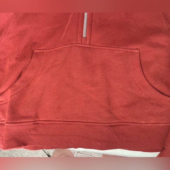 lululemon Scuba Oversized Funnel Neck Half Zip Terra Orange XL/XXL - Picture 3 of 5